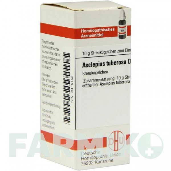 АСКЛЕПИАС ТУБЕРОЗА (ASCLEPIAS TUBEROSA) D 30 глобули 10 г - Гомеопатия DHU