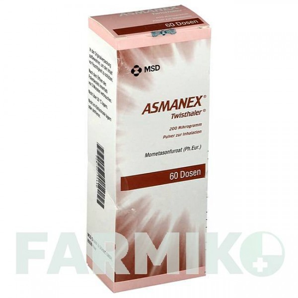 АСМАНЕКС (ASMANEX) 200 мкг 60 доз порошок 1 шт - Мометазон ORGANON