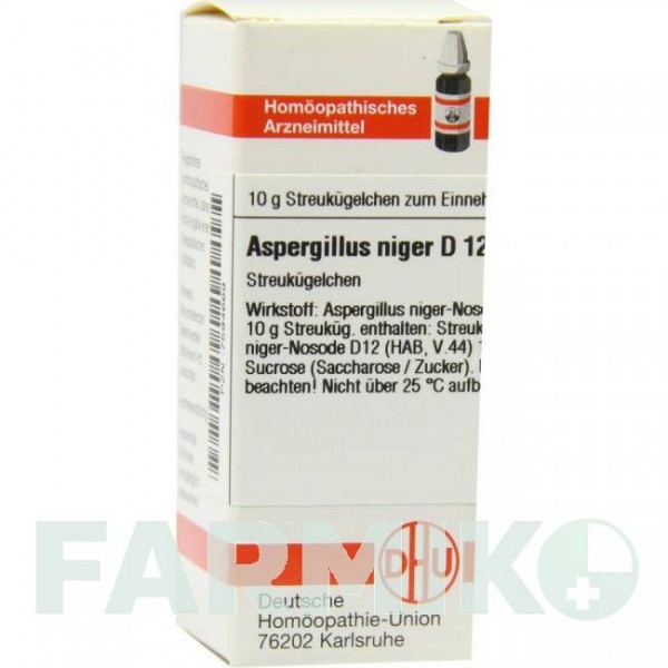 АСПЕРГИЛЛУС НИГЕР (ASPERGILLUS NIGER) D 12 глобули 10 г - Гомеопатия DHU