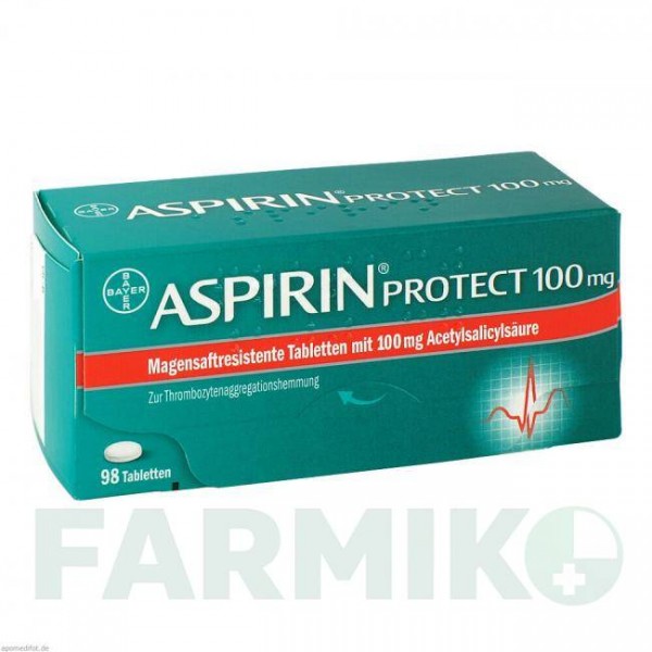 АСПИРИН (ASPIRIN) 100 мг таблетки 98 шт - Ацетилсалициловая кислота BAYER