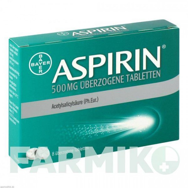 АСПИРИН (ASPIRIN) 500 мг таблетки 8 шт - Ацетилсалициловая кислота BAYER