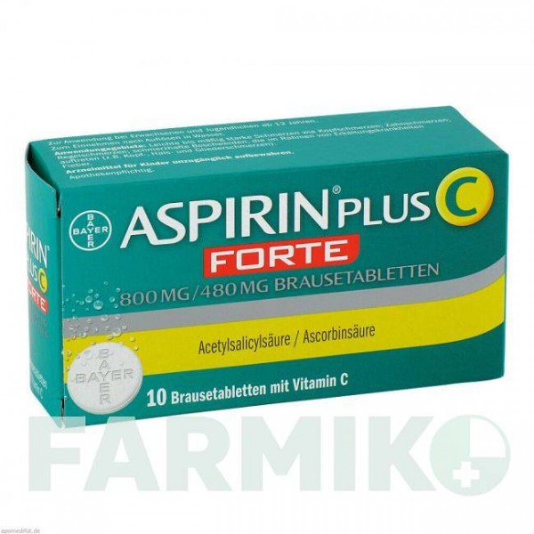 АСПИРИН (ASPIRIN) 800 мг/480 мг таблетки 10 шт - Ацетилсалициловая кислота, Другое BAYER