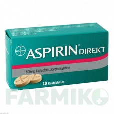 АСПИРИН (ASPIRIN) таблетки 10 шт - Ацетилсалициловая кислота BAYER