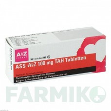 АСС (ASS) 100 мг таблетки 50 шт - Ацетилсалициловая кислота ABZ PHARMA