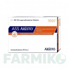 АСС (ASS) 100 мг таблетки 100 шт - Ацетилсалициловая кислота ARISTO PHARMA