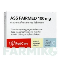 АСС (ASS) 100 мг таблетки 100 шт - Ацетилсаліцилова кислота FAIRMED HEALTHCARE