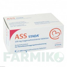 АСС (ASS) 100 мг таблетки 100 шт - Ацетилсалициловая кислота STADA