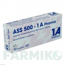 АСС (ASS) 500 таблетки 30 шт - Ацетилсалициловая кислота, Другое 1 A PHARMA
