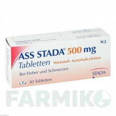 АСС (ASS) 500 мг таблетки 30 шт - Ацетилсалициловая кислота STADA