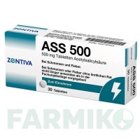 АСС (ASS) 500 таблетки 30 шт - Ацетилсаліцилова кислота ZENTIVA