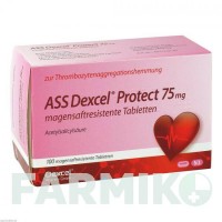АСС (ASS) 75 мг таблетки 100 шт - Ацетилсаліцилова кислота DEXCEL PHARMA