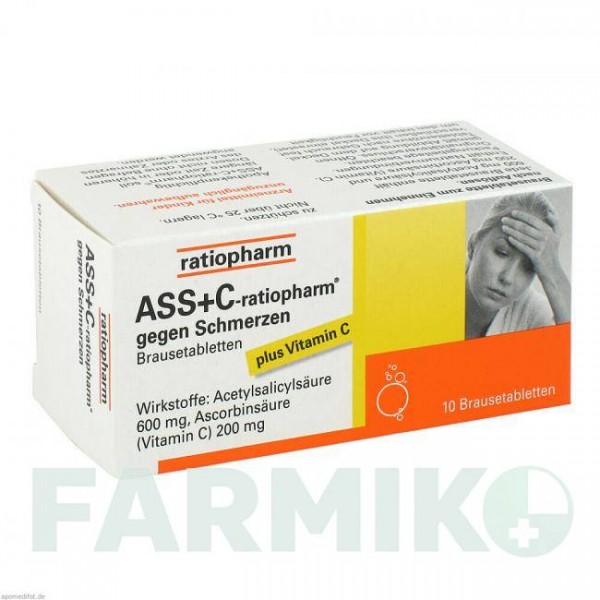 АСС (ASS) таблетки 10 шт - Ацетилсаліцилова кислота, Інше RATIOPHARM