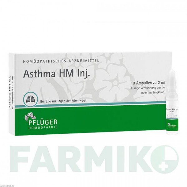 АСТМА (ASTHMA) ампулы 10x2 мл - Гомеопатия HOMOOPATHISCHES ALEXANDER PFLUGER