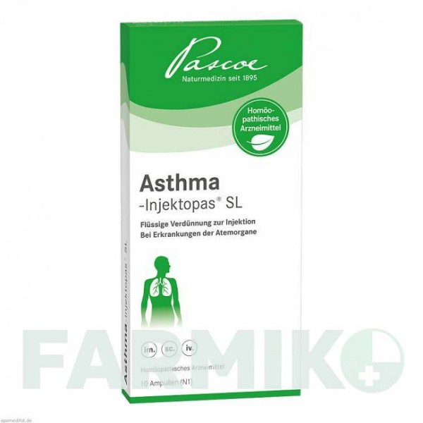 АСТМА ИНЖЕКТОПАС (ASTHMA INJEKTOPAS) ампулы 10x2 мл - Гомеопатия PASCOE