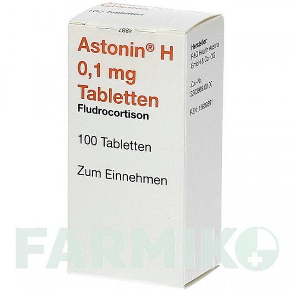 АСТОНИН (ASTONIN) 0,1 мг таблетки 100 шт - Флудрокортизон 2CARE4