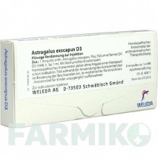 АСТРАГАЛУС ЭКСКАПУС (ASTRAGALUS EXSCAPUS) D 3 ампулы 8x1 мл - Гомеопатия WELEDA