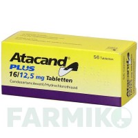 АТАКАНД (ATACAND) 16 мг/12,5 мг таблетки 56 шт - Кандесартан, Гидрохлоротиазид CHEPLAPHARM