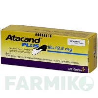 АТАКАНД (ATACAND) 16 мг/12,5 мг таблетки 56 шт - Кандесартан, Гидрохлоротиазид KOHLPHARMA