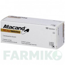 АТАКАНД (ATACAND) 16 мг таблетки 28 шт - Кандесартан DOCPHARM