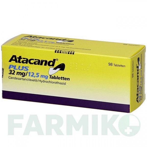 АТАКАНД (ATACAND) 32 мг/12,5 мг таблетки 98 шт - Кандесартан, Гидрохлоротиазид PHARMA GERKE