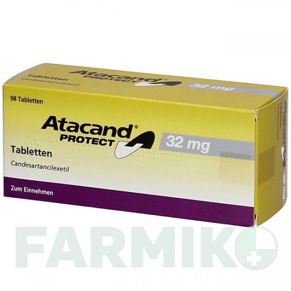 АТАКАНД (ATACAND) 32 мг таблетки 98 шт - Кандесартан AXICORP PHARMA