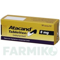АТАКАНД (ATACAND) 8 мг таблетки 98 шт - Кандесартан EMRA-MED