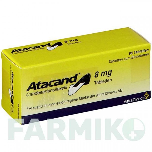 АТАКАНД (ATACAND) 8 мг таблетки 56 шт - Кандесартан KOHLPHARMA