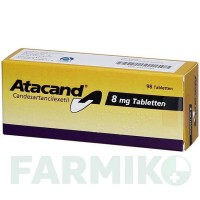 АТАКАНД (ATACAND) 8 мг таблетки 98 шт - Кандесартан ORIFARM