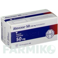 АТЕГЕКСАЛ (ATEHEXAL) 50 таблетки 100 шт - Атенолол HEXAL