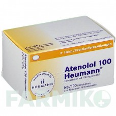 АТЕНОЛОЛ (ATENOLOL) 100 таблетки 100 шт - Атенолол HEUMANN PHARMA