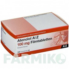 АТЕНОЛОЛ (ATENOLOL) 100 мг таблетки 100 шт - Атенолол ABZ PHARMA