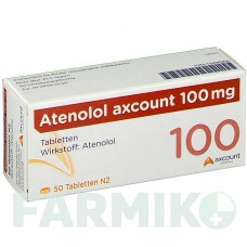 АТЕНОЛОЛ (ATENOLOL) 100 мг таблетки 50 шт - Атенолол AXCOUNT GENERIKA