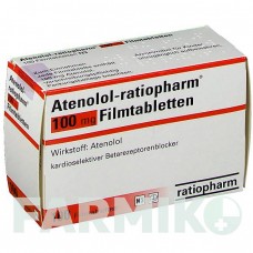 АТЕНОЛОЛ (ATENOLOL) 100 мг таблетки 100 шт - Атенолол RATIOPHARM