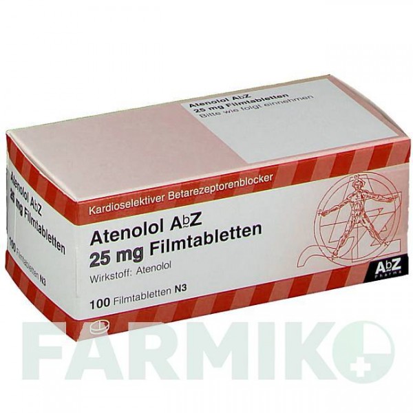 АТЕНОЛОЛ (ATENOLOL) 25 мг таблетки 100 шт - Атенолол ABZ PHARMA