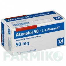 АТЕНОЛОЛ (ATENOLOL) 50 таблетки 100 шт - Атенолол, Хлорталидон 1 A PHARMA