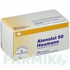 АТЕНОЛОЛ (ATENOLOL) 50 таблетки 100 шт - Атенолол HEUMANN PHARMA