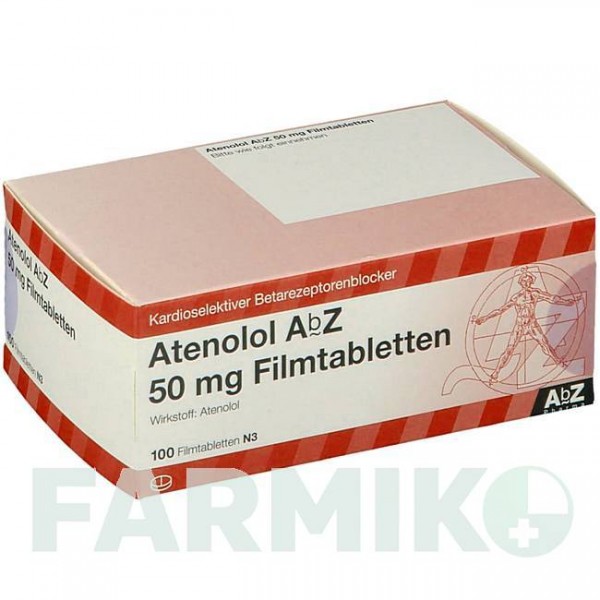 АТЕНОЛОЛ (ATENOLOL) 50 мг таблетки 100 шт - Атенолол ABZ PHARMA