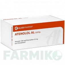 АТЕНОЛОЛ (ATENOLOL) таблетки 100 шт - Атенолол, Хлорталидон ALIUD PHARMA