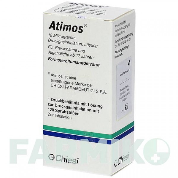 АТИМОС (ATIMOS) 12 мкг 120 доз аэрозоль 1 шт - Формотерол KOHLPHARMA