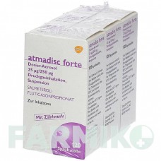 АТМАДИСК (ATMADISC) 25 мкг/250 мкг аэрозоль 3x120 шт - Сальметерол, Флутиказон GLAXOSMITHKLINE