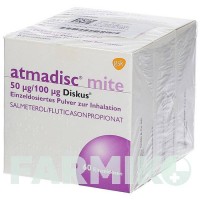 АТМАДИСК (ATMADISC) 50 мкг/100 мкг порошок 3x60 шт - Сальметерол, Флутиказон GLAXOSMITHKLINE