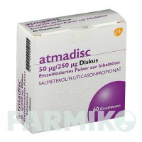 АТМАДИСК (ATMADISC) 50 мкг/250 мкг порошок 60 шт - Сальметерол, Флутиказон GLAXOSMITHKLINE