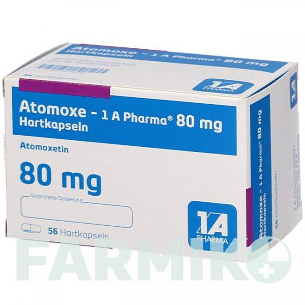 АТОМОКС (ATOMOXE) 80 мг капсулы 56 шт - Атомоксетин 1 A PHARMA