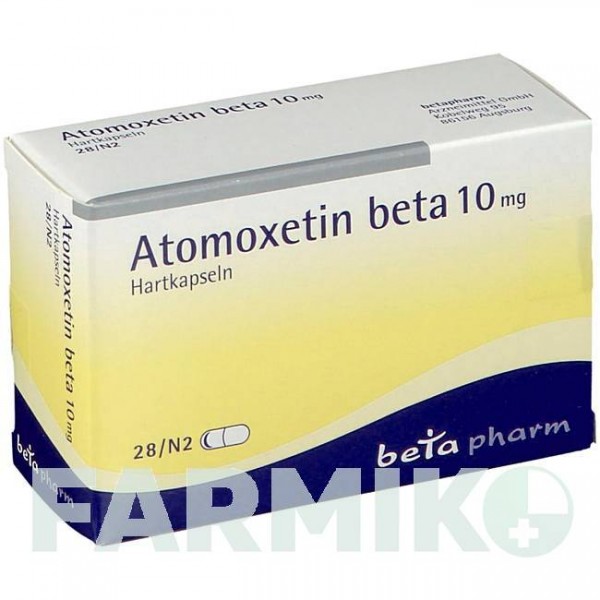 АТОМОКСЕТИН (ATOMOXETIN) 10 мг капсулы 28 шт - Атомоксетин BETAPHARM