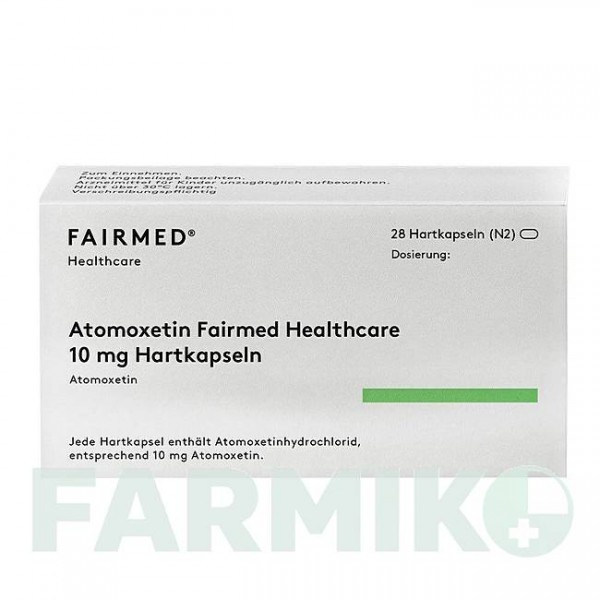 АТОМОКСЕТИН (ATOMOXETIN) 10 мг капсули 28 шт - Атомоксетин FAIRMED HEALTHCARE