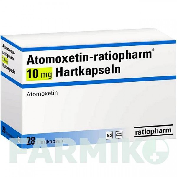 АТОМОКСЕТИН (ATOMOXETIN) 10 мг капсулы 28 шт - Атомоксетин RATIOPHARM