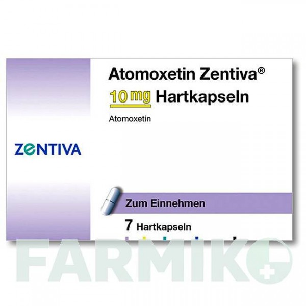 АТОМОКСЕТИН (ATOMOXETIN) 10 мг капсулы 7 шт - Атомоксетин ZENTIVA