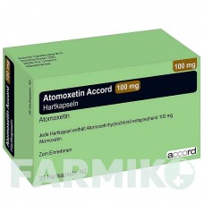 АТОМОКСЕТИН (ATOMOXETIN) 100 мг капсулы 28 шт - Атомоксетин ACCORD HEALTHCARE