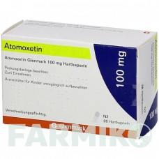АТОМОКСЕТИН (ATOMOXETIN) 100 мг капсулы 28 шт - Атомоксетин GLENMARK