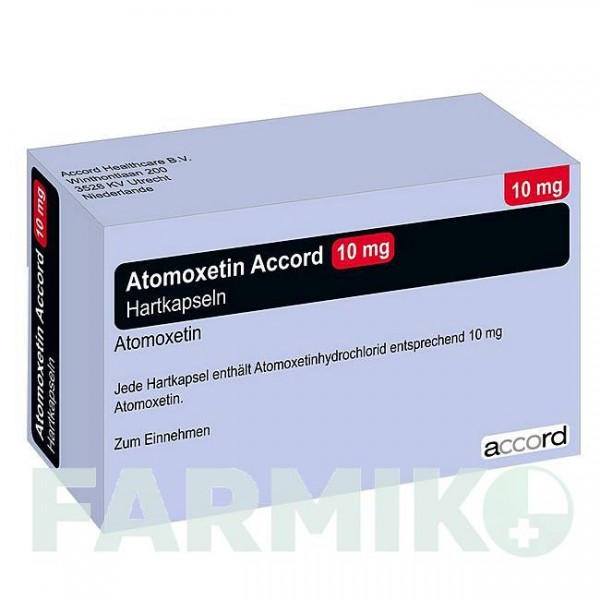 АТОМОКСЕТИН (ATOMOXETIN) 18 мг капсулы 7 шт - Атомоксетин ACCORD HEALTHCARE